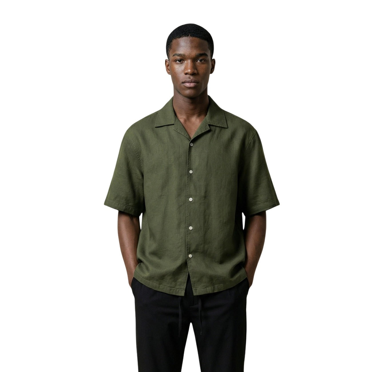 2458401 Only & Sons Camicia Verde Uomo