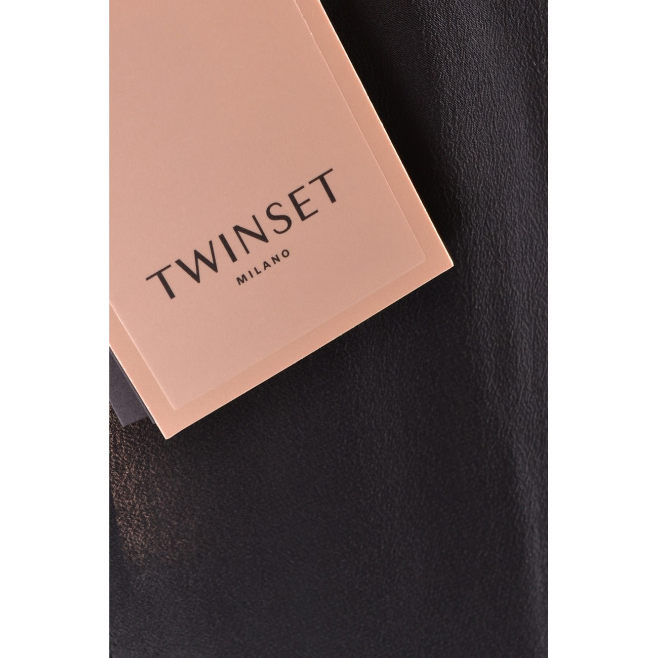 2455955 Twin-set Simona Barbieri Abito Nero Seta Viscosa Donna