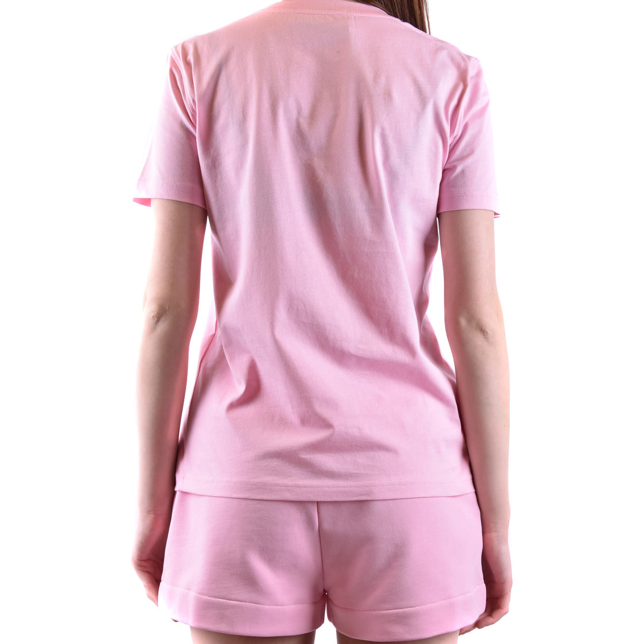 487289 Moschino T-Shirt Rosa Stampa Donna