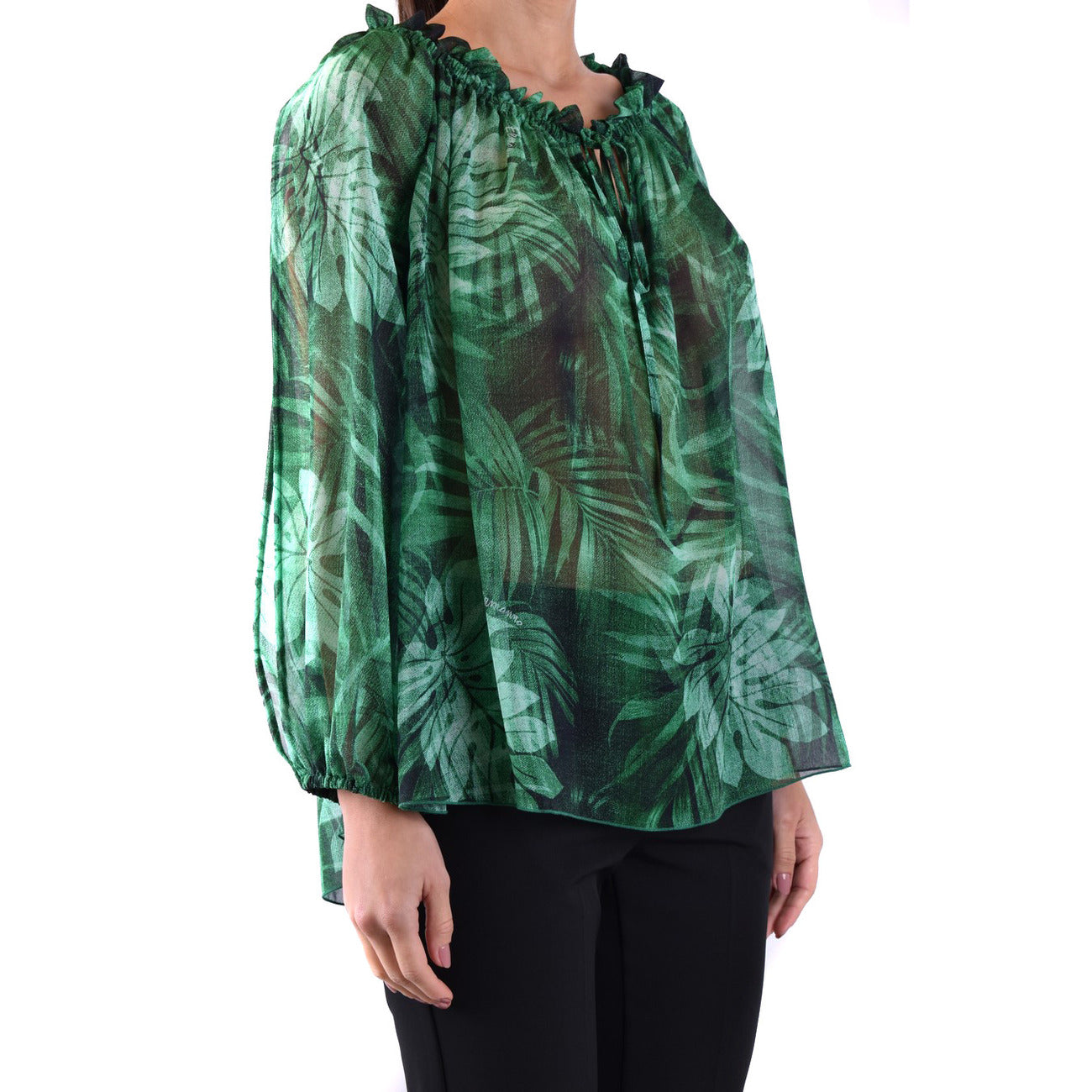 2437676 Ermanno Scervino Blouse Verde Floreale Donna