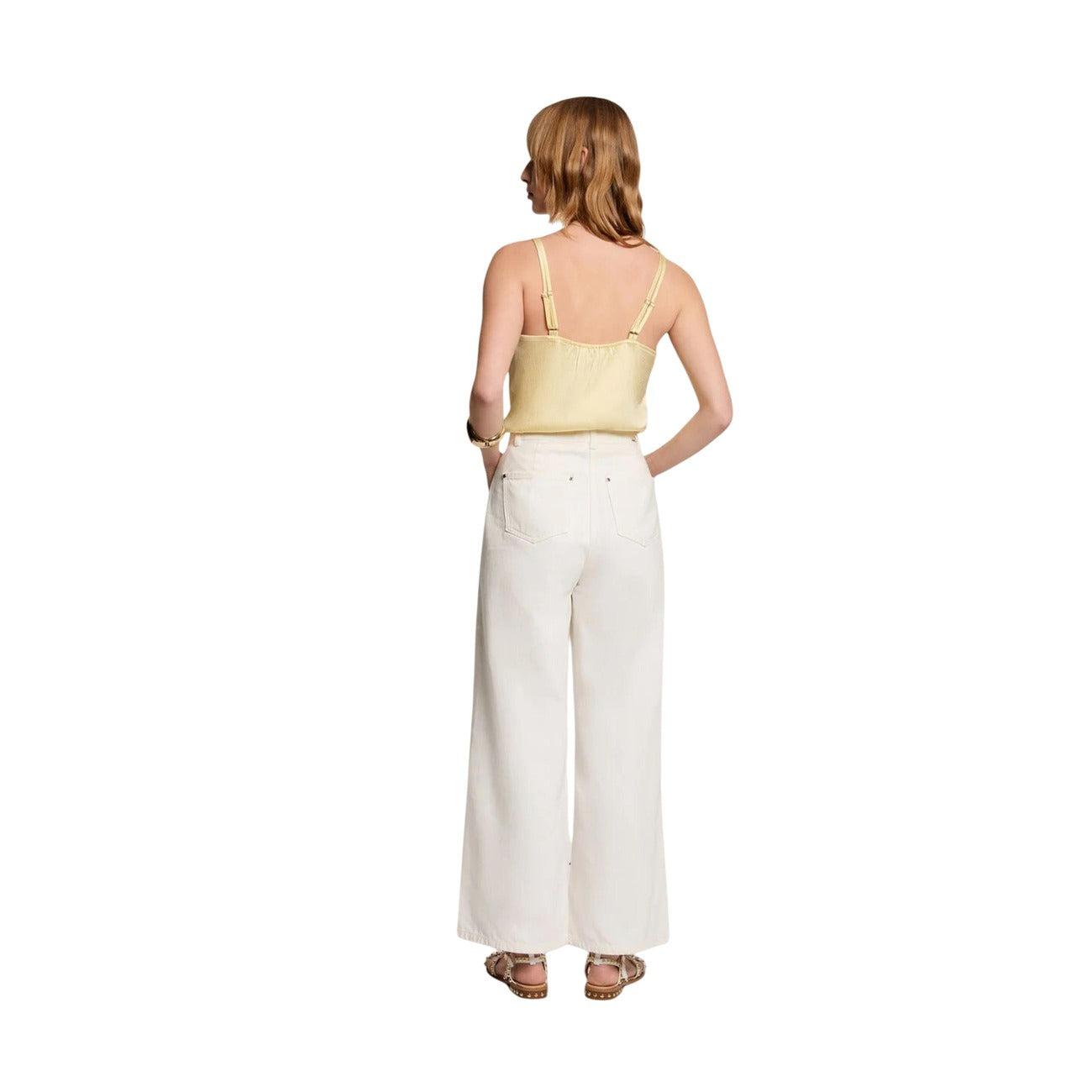 514663 Morgan De Toi Top Giallo Scollo V Donna Primavera/Estate