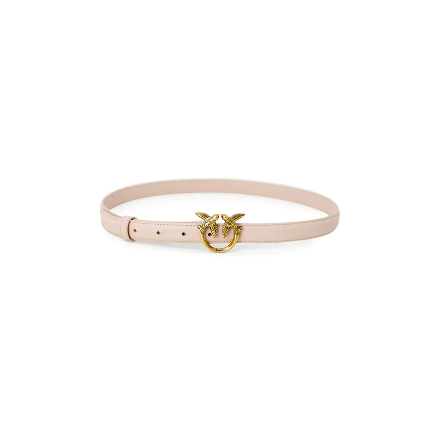 Cintura Rosa Donna Pelle 100% Fibbia