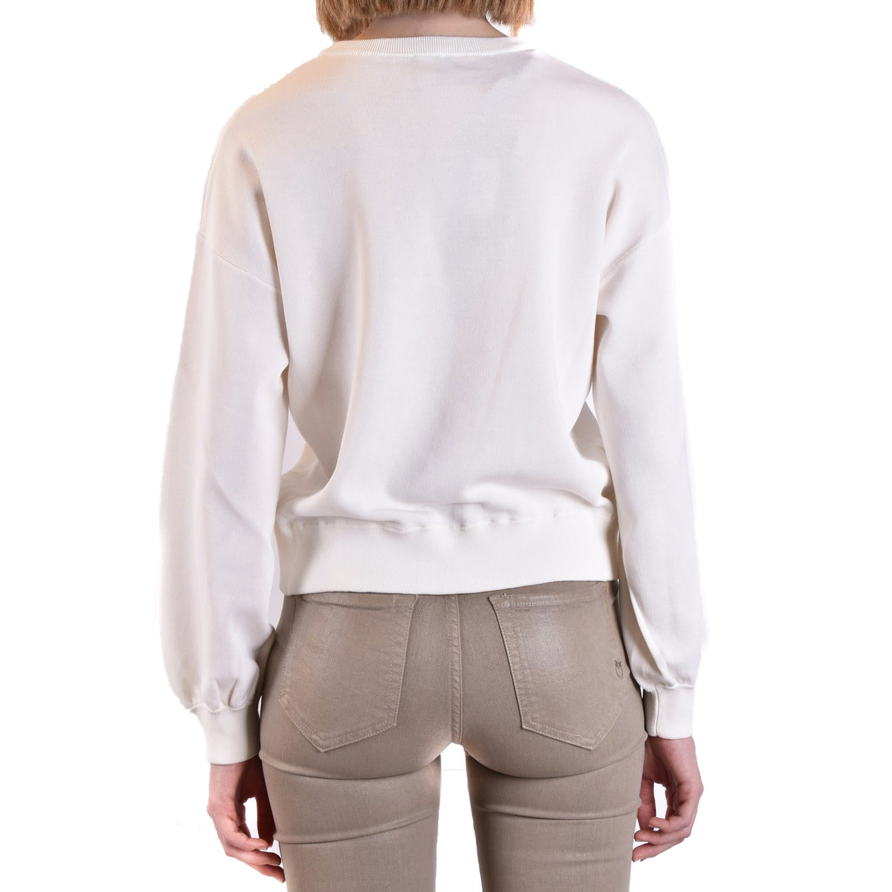 2423065 Pinko Felpa Bianca Donna Cotone 67% Poliammide 33%