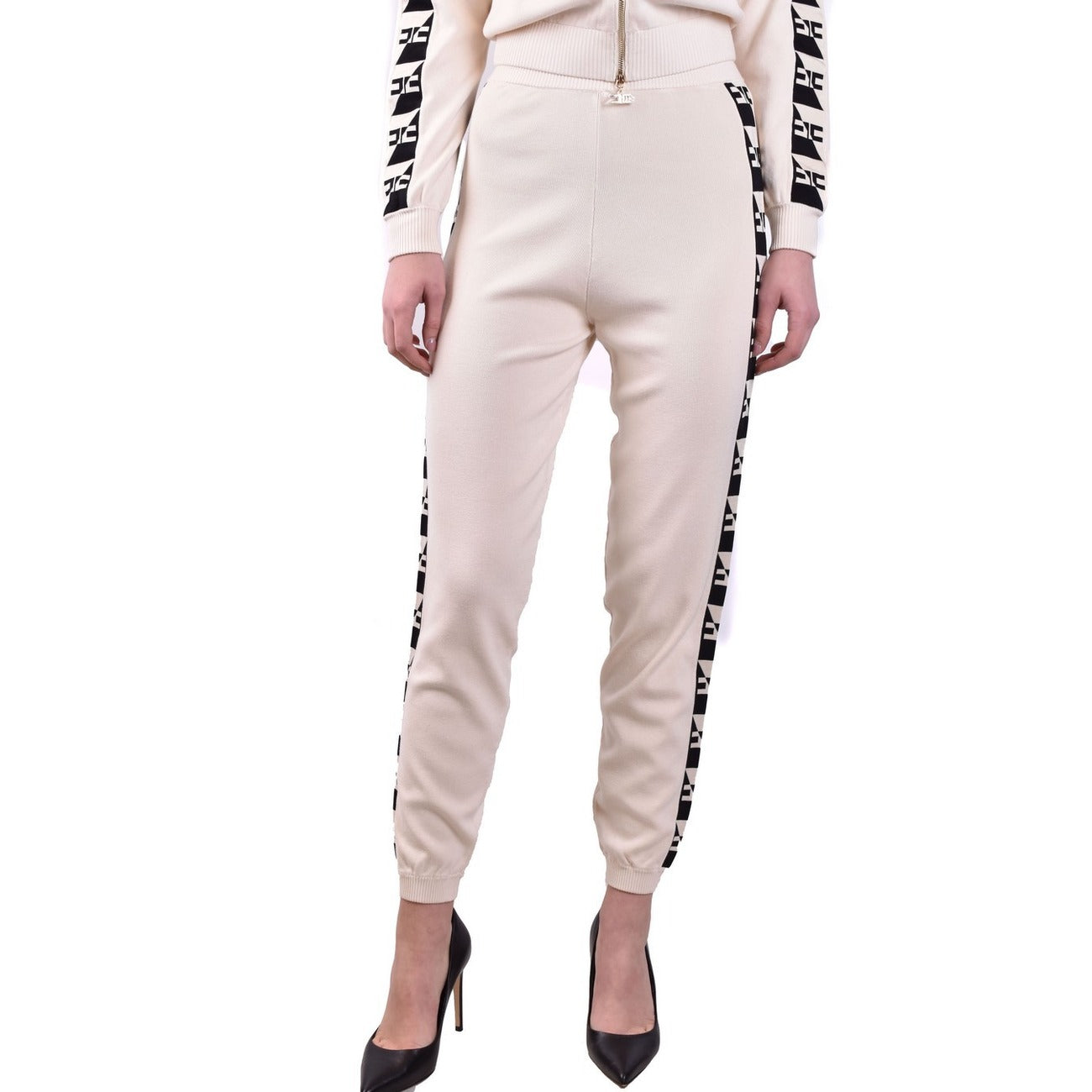 2440192 Elisabetta Franchi Pantaloni Beige Donna