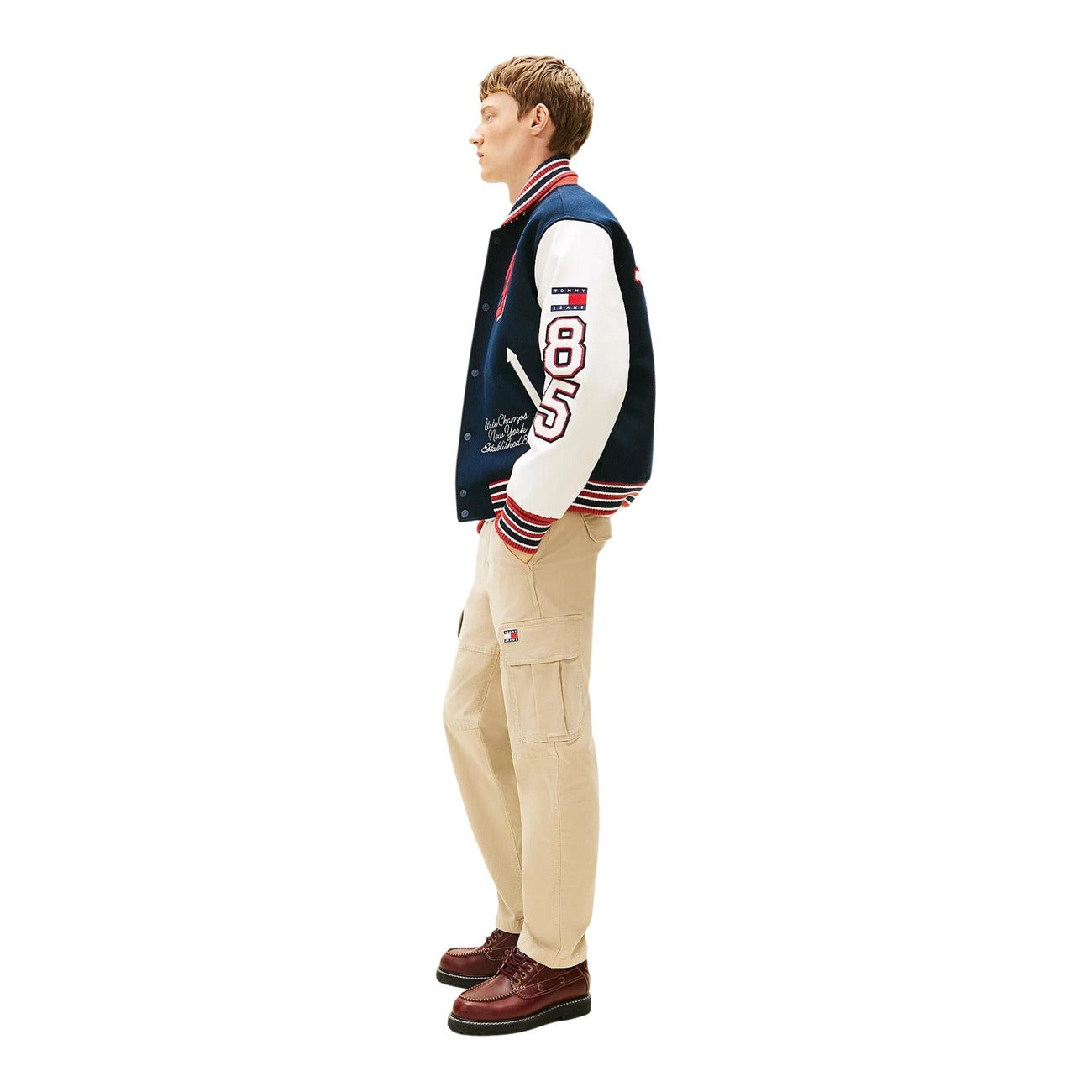 2452989 Tommy Hilfiger Jeans Pantaloni Beige Cotone Organico Uomo