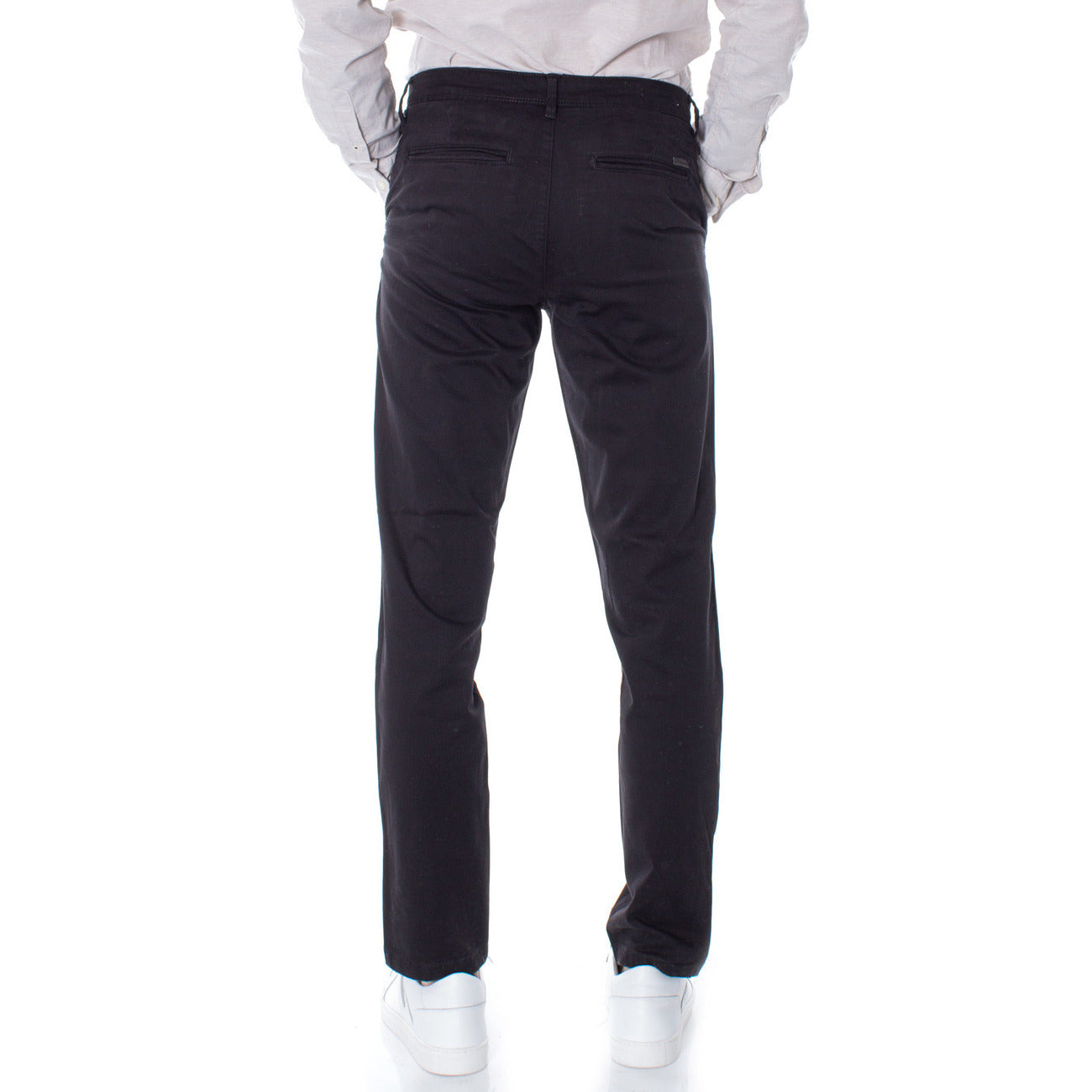 166770 Jack & Jones Pantaloni Nero Cotone Uomo
