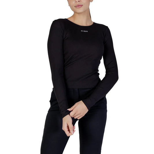 2450100 Guess Active T-Shirt Donna Nera Modal