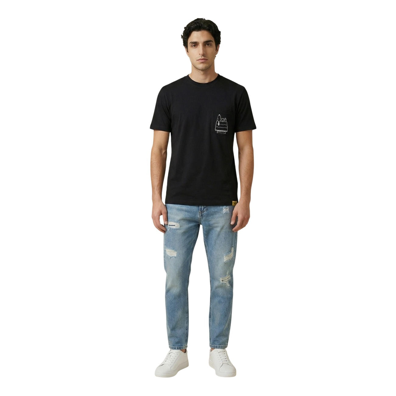 2455553 Only & Sons T-Shirt Nera con Stampa Uomo