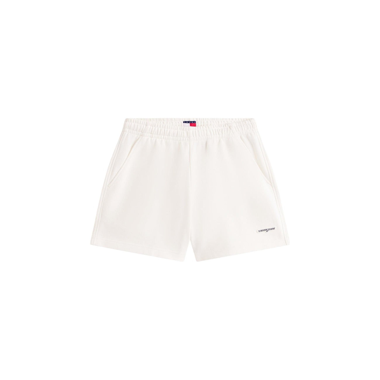 2452980 Tommy Hilfiger Jeans Shorts Donna Beige Cotone Organico