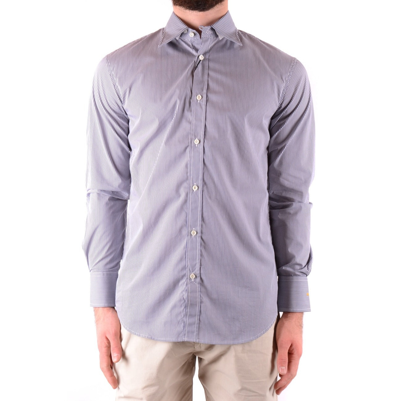 2425186 Dsquared Camicia Multicolore Quadri Cotone Uomo