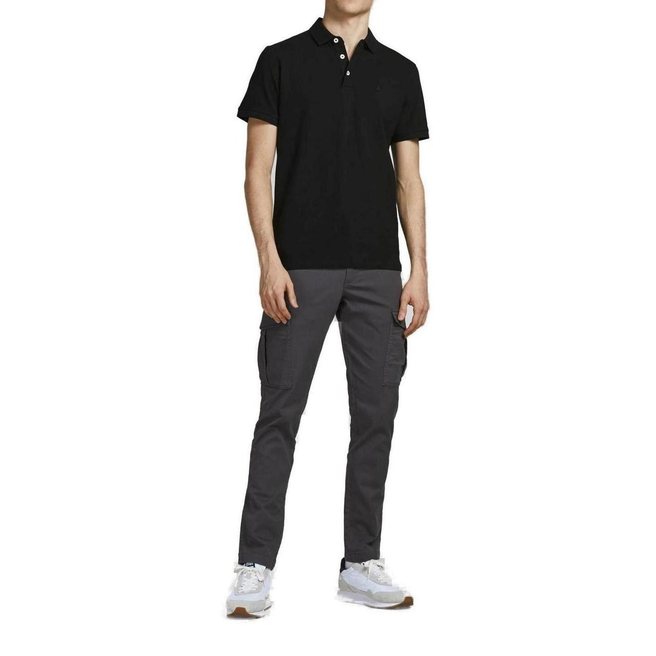 2223948 Jack & Jones Polo Nero Uomo