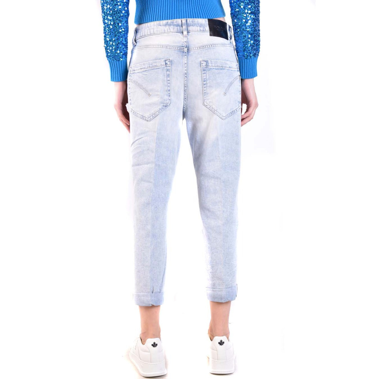 488953 Dondup Jeans Azzurri Effetto Consumato Donna