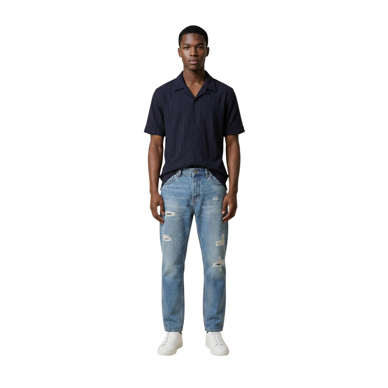2456474 Antony Morato Camicia Blu Cotone Uomo