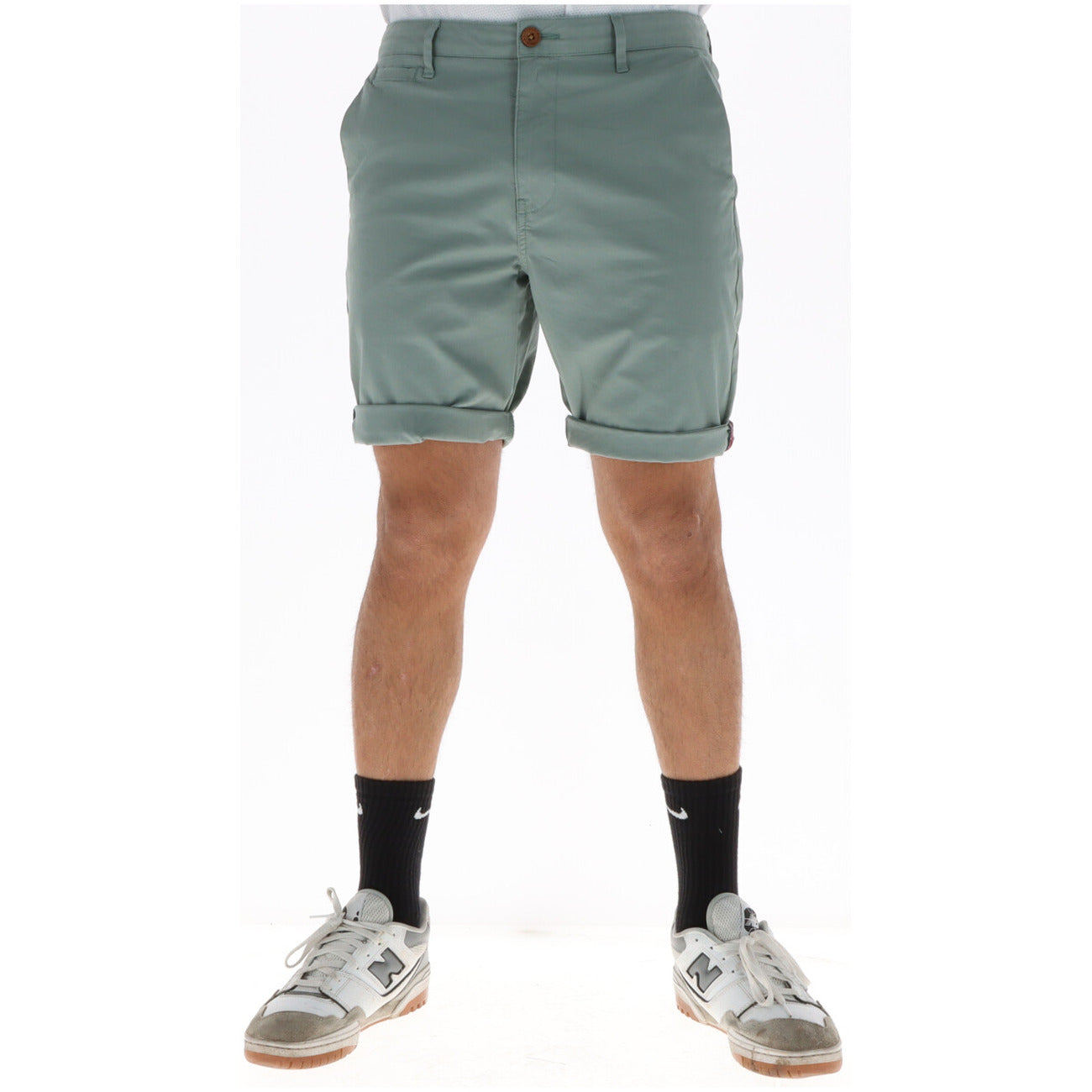 2461520 Superdry Bermuda Verde Zip Tasche Uomo