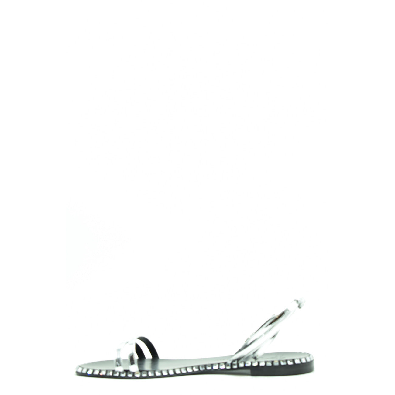 2438510 Giuseppe Zanotti Sandali Neri Pelle Punta Aperta Donna