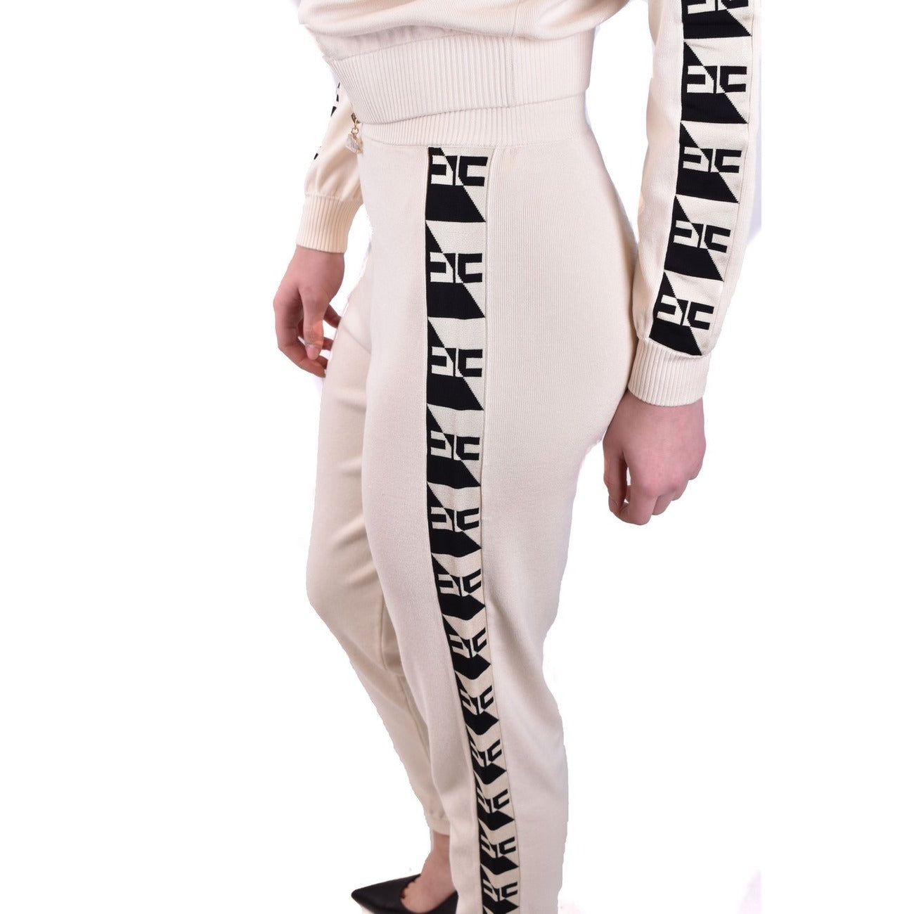 2440192 Elisabetta Franchi Pantaloni Beige Donna