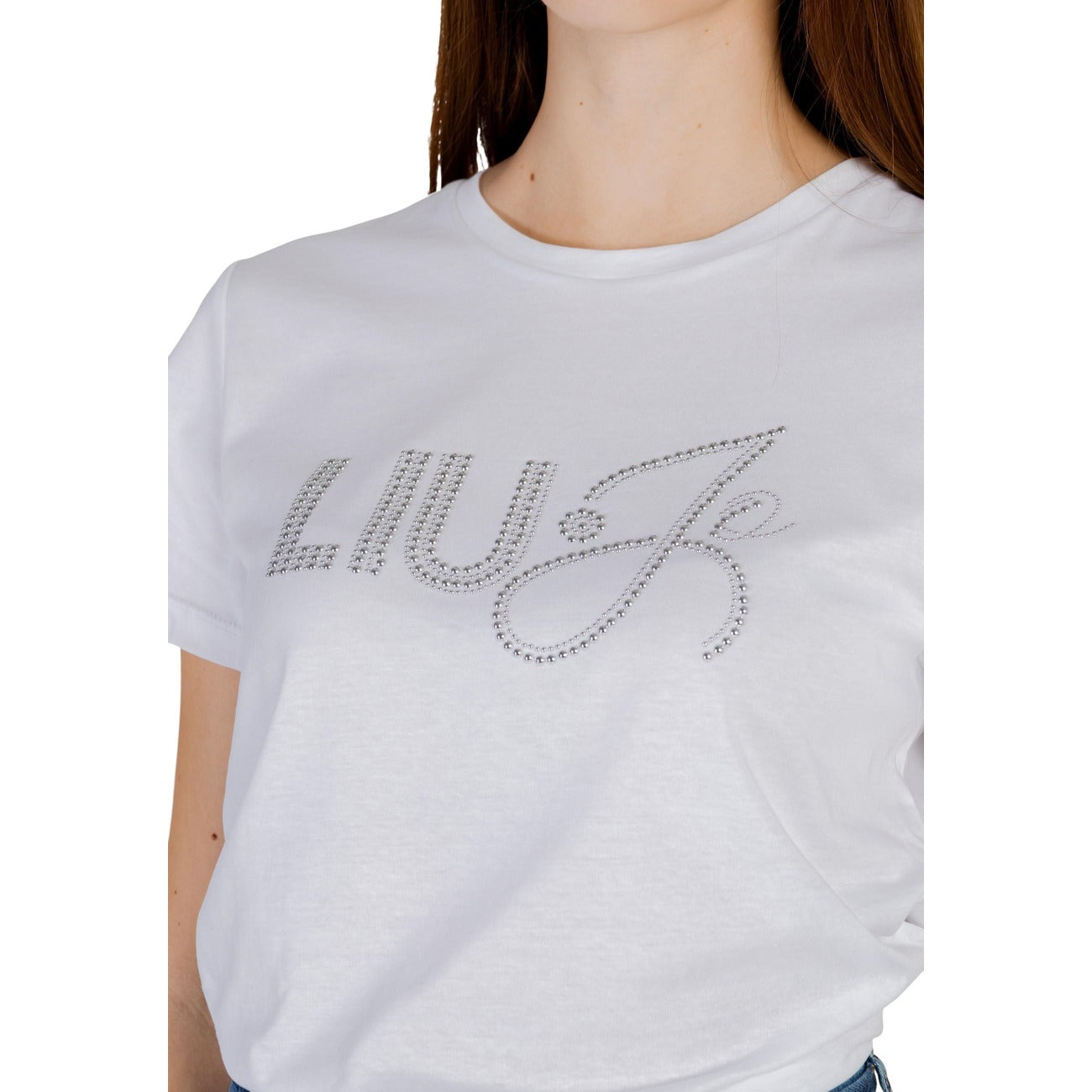 505260 Liu Jo T-shirt Bianca Cotone Donna