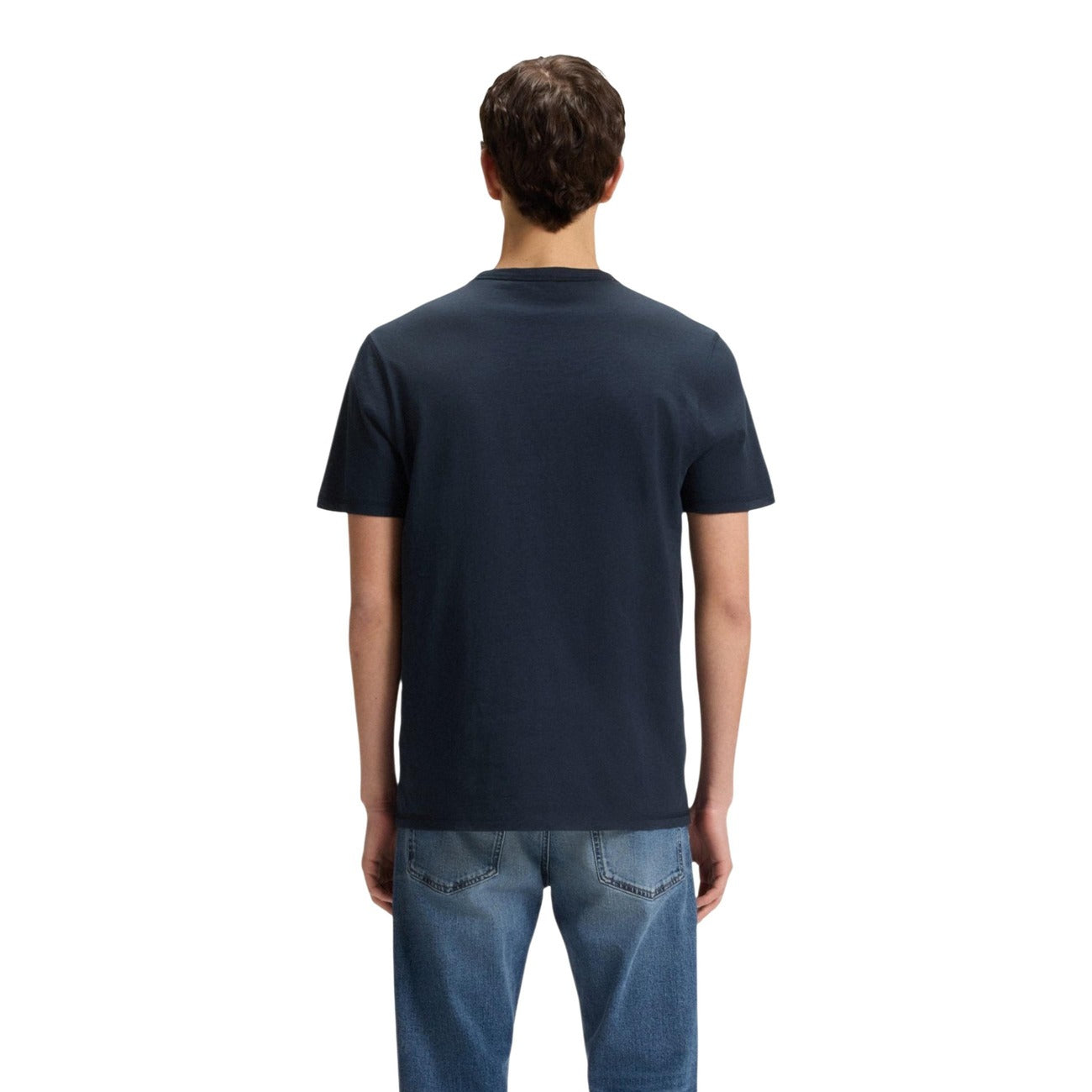 2449263 Boss T-Shirt Blu 100% Cotone Uomo