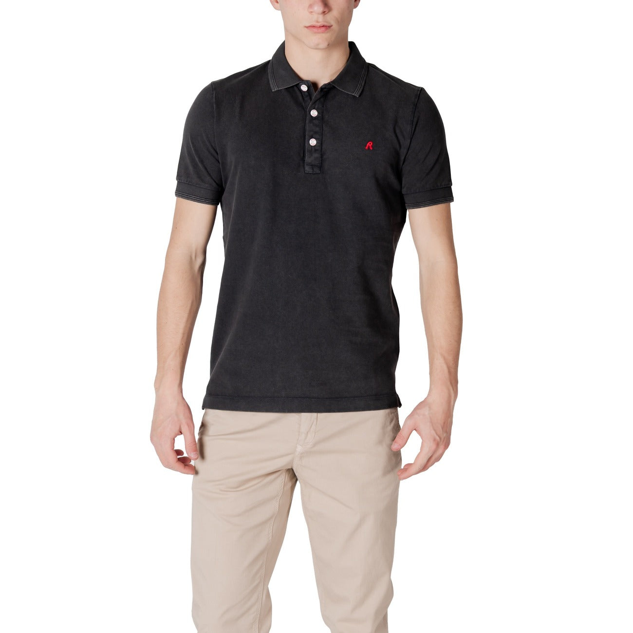 2413971 Replay Polo Nero Uomo