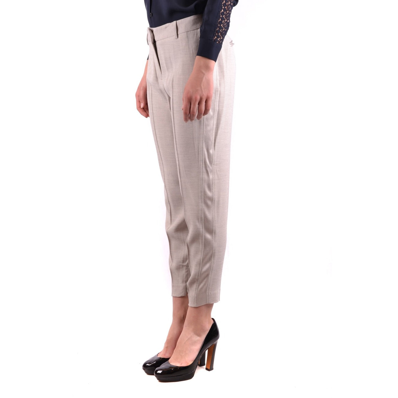 487086 Twin-Set Simona Barbieri Pantaloni Grigio Donna