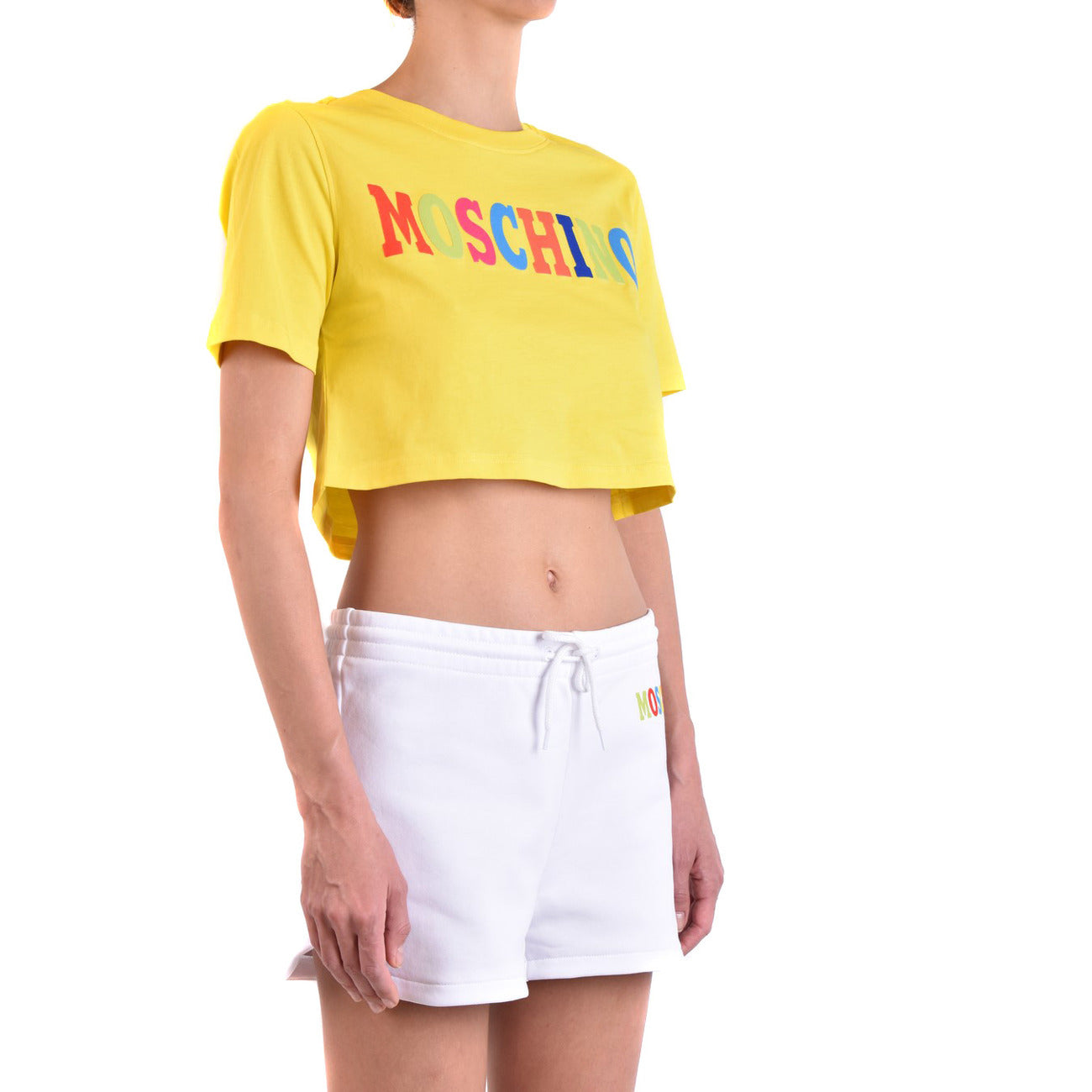 487271 Moschino T-Shirt Gialla Stampa Donna