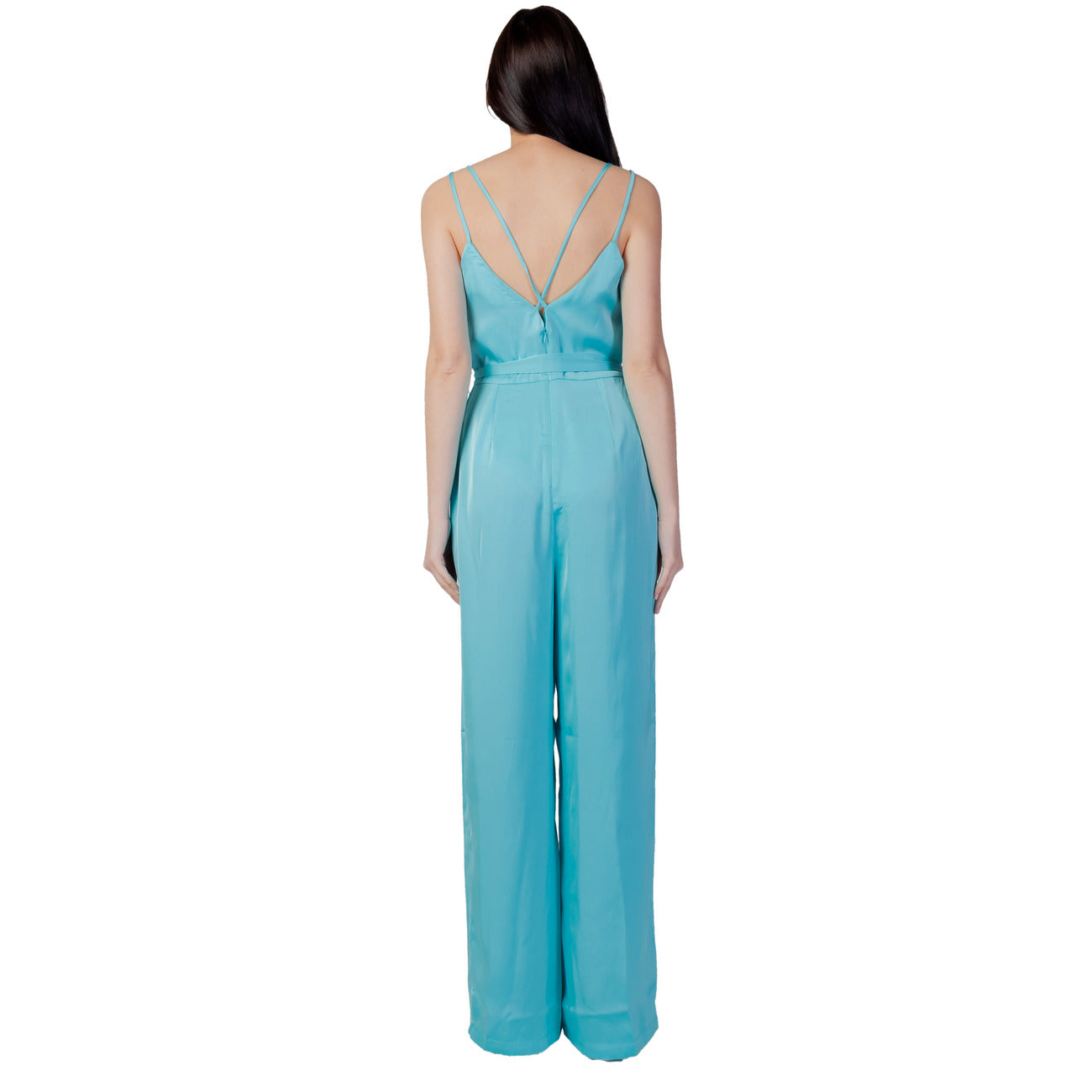 351893 Vila Clothes Tuta Azzurra Smanicata Donna