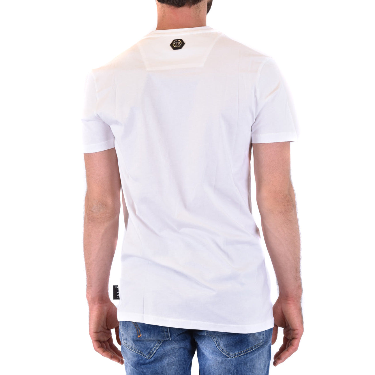 2430812 Philipp Plein T-Shirt Bianca Stampa Uomo