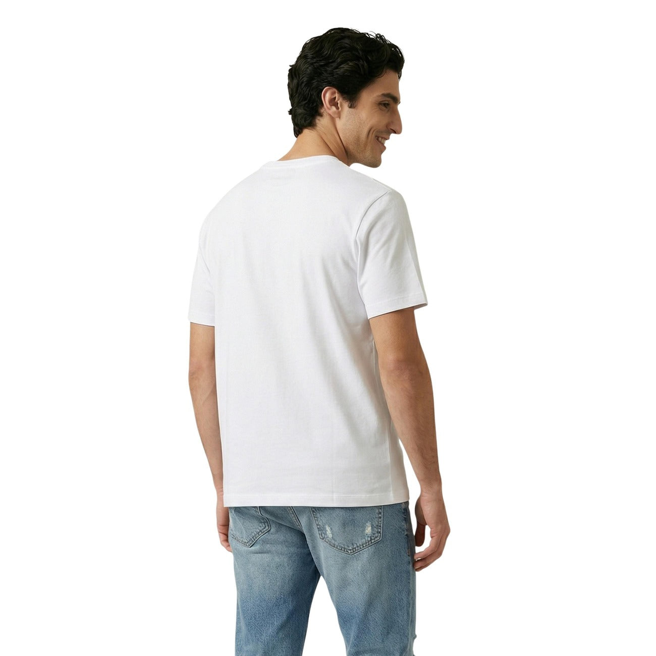 2455612 Only & Sons T-Shirt Bianca con Stampa Uomo