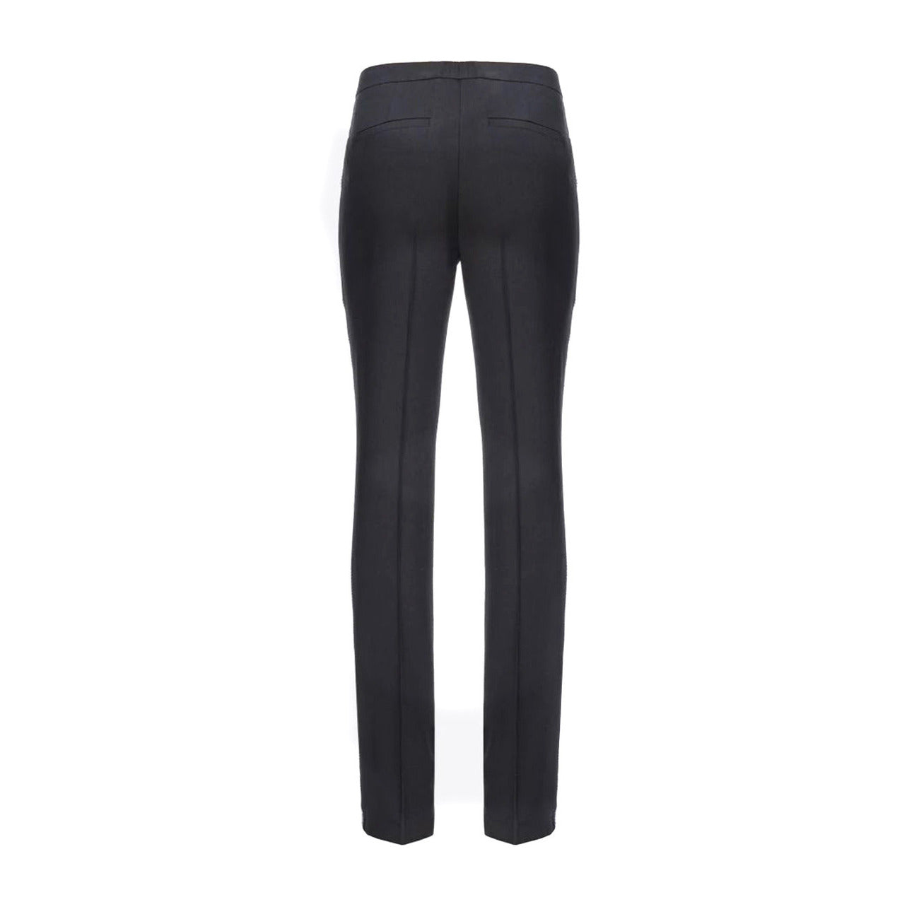 2422964 Pinko Pantaloni Neri Lana Viscosa Made Italy Donna