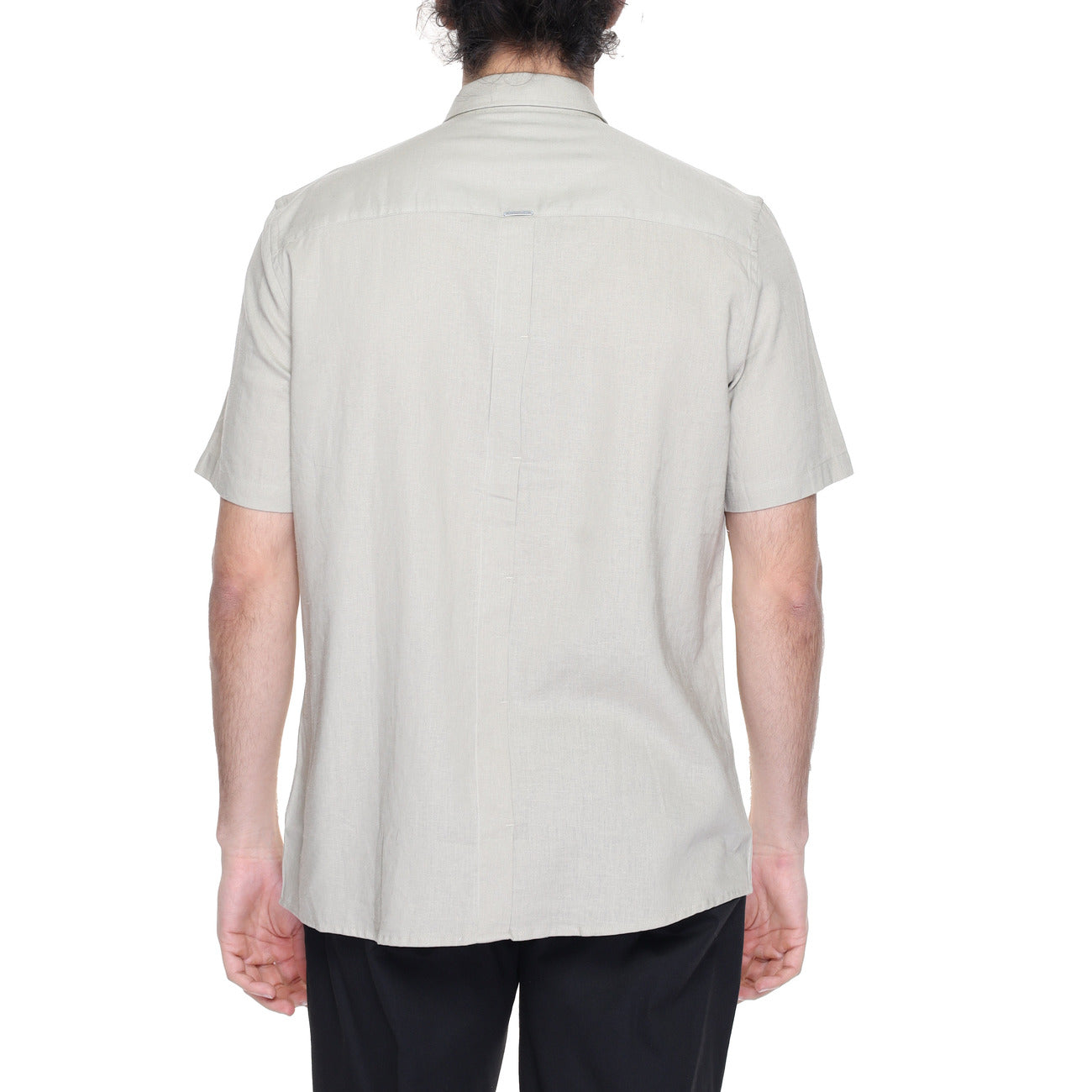2218395 Antony Morato Camicia Beige Lino Viscosa Uomo