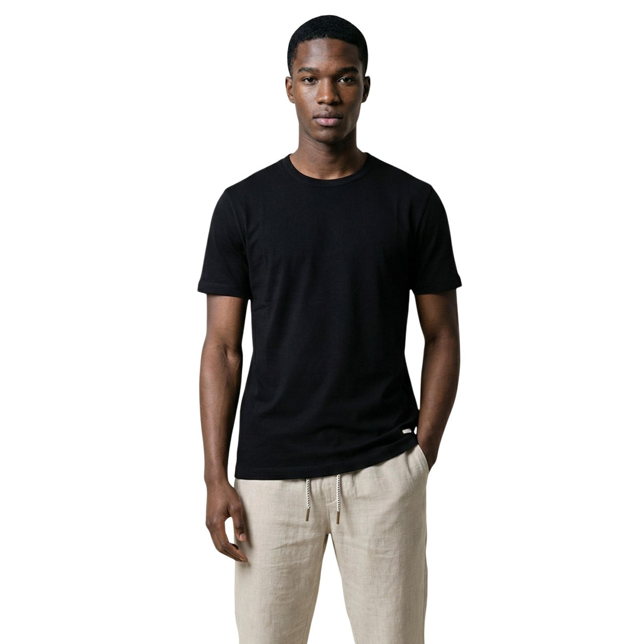 2455569 Gianni Lupo T-Shirt Nera Uomo