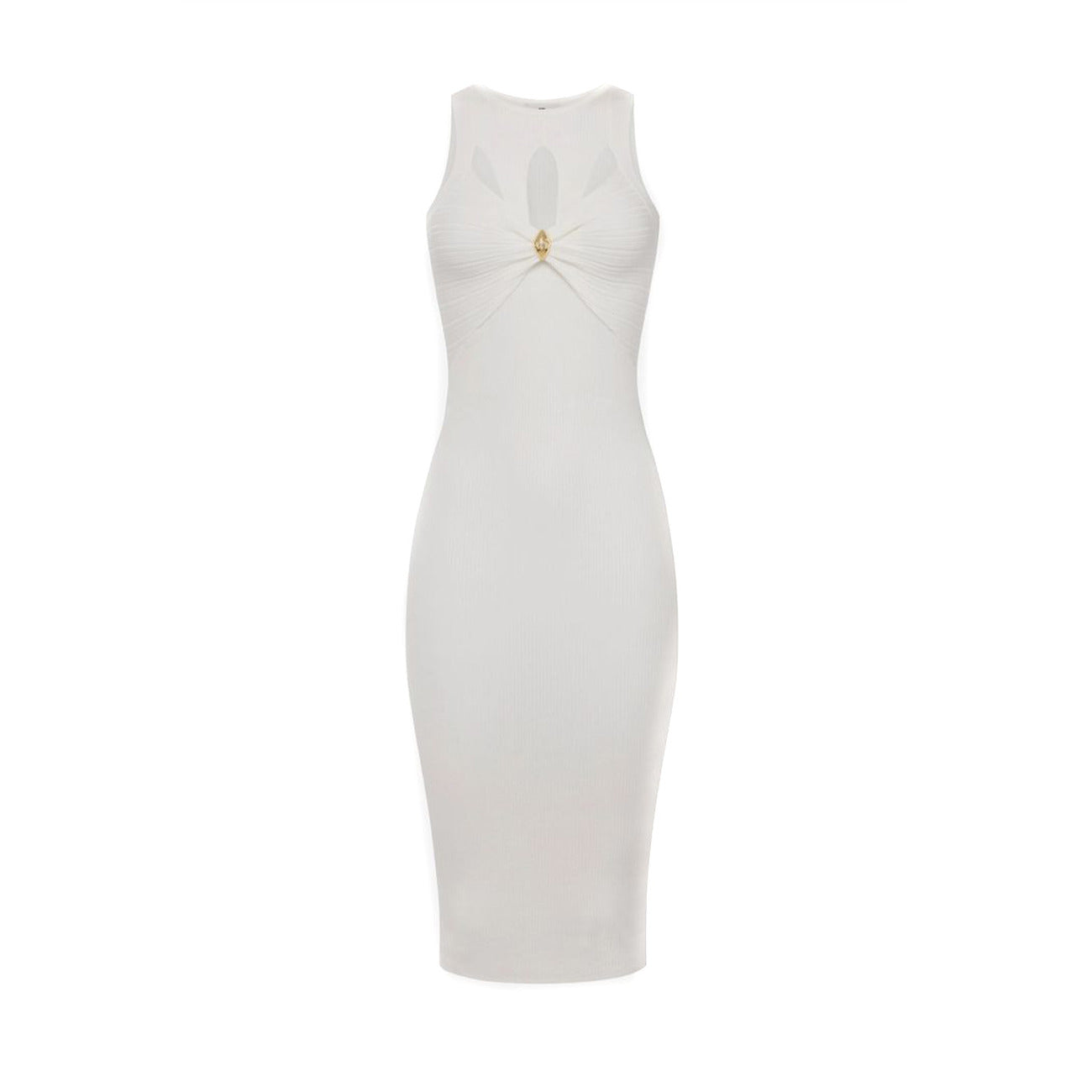 493898 Elisabetta Franchi Abito Bianco Donna Primavera/Estate