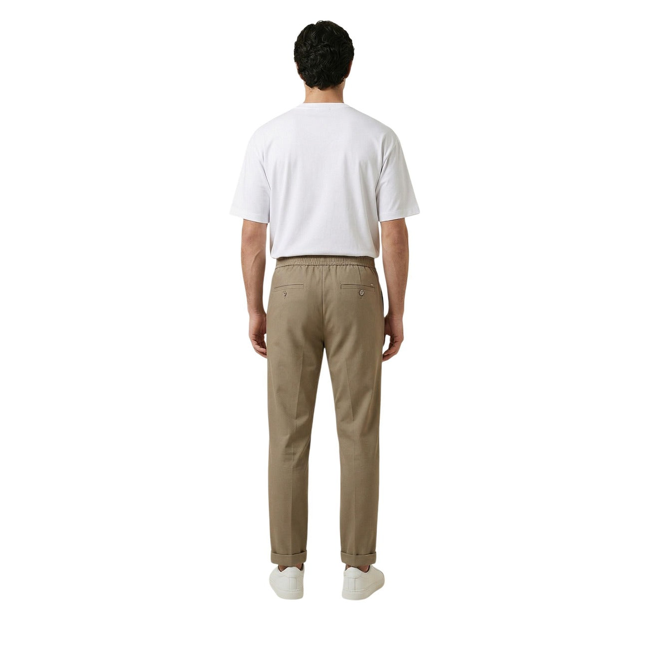 2457515 Gianni Lupo Pantaloni Beige Poliestere Uomo