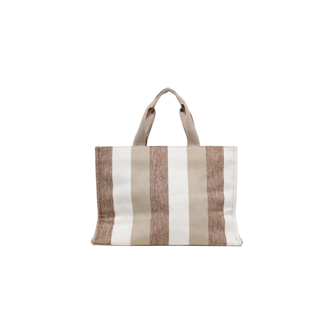 2456082 Liu Jo Borsa Beige Righe Cotone