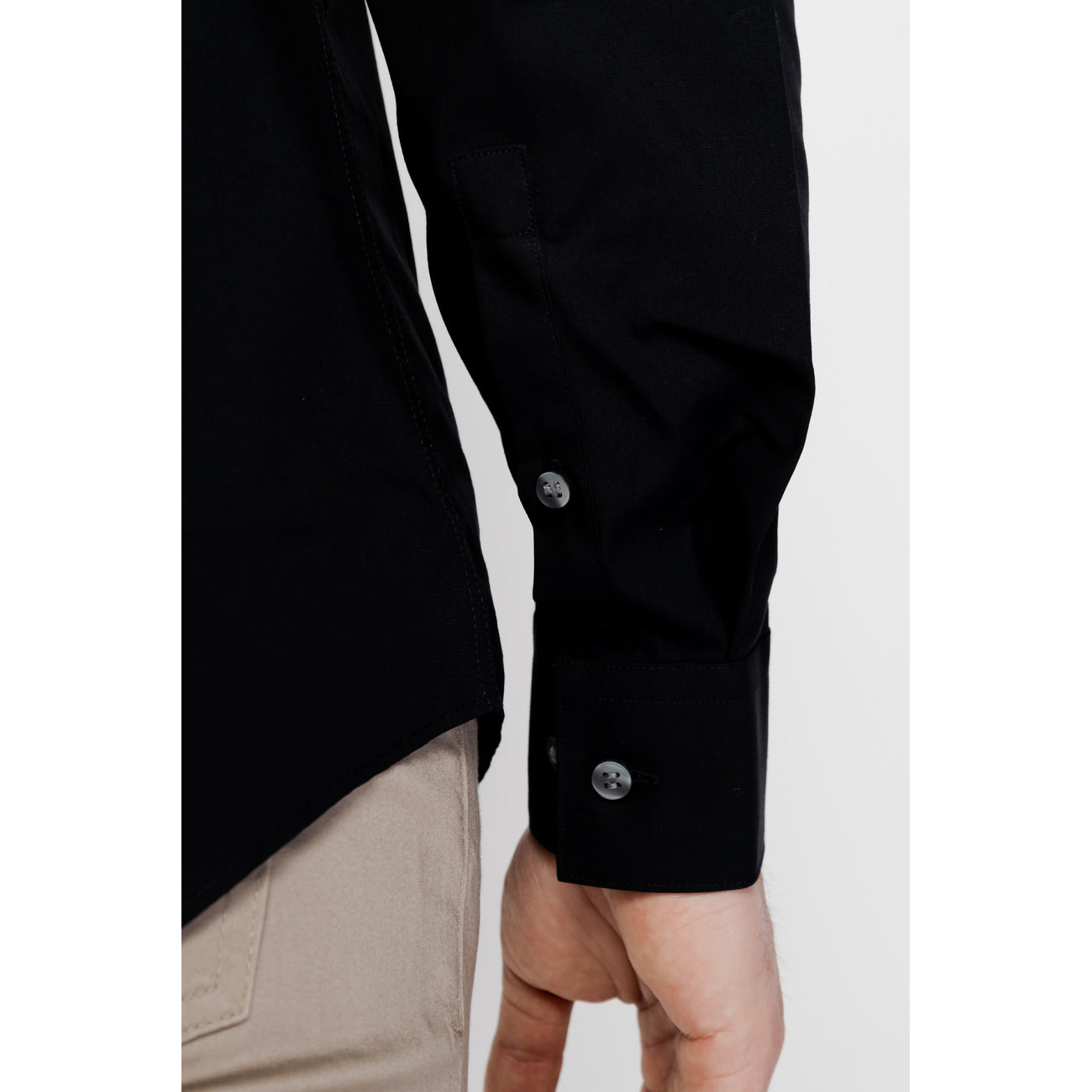 428544 Calvin Klein Camicia Nera Uomo