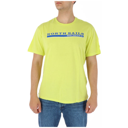 423770 North Sails T-Shirt Giallo Stampa Uomo