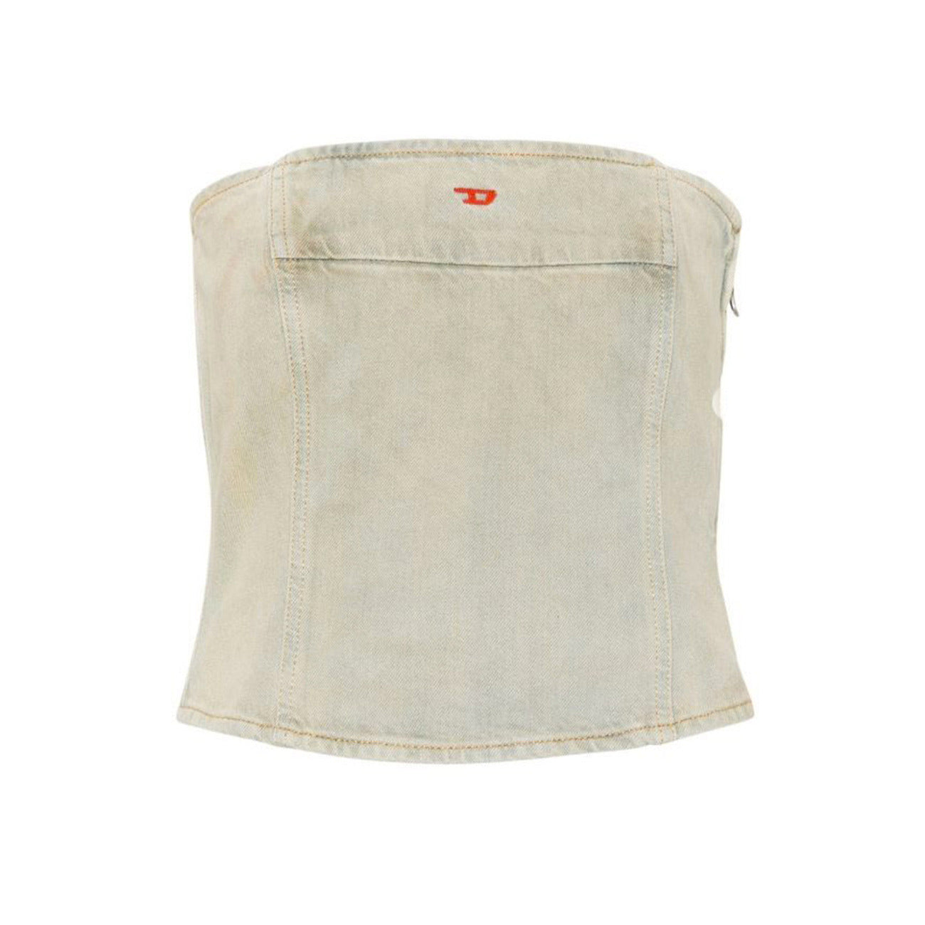 2429916 Diesel Top Azzurro Cotone Donna