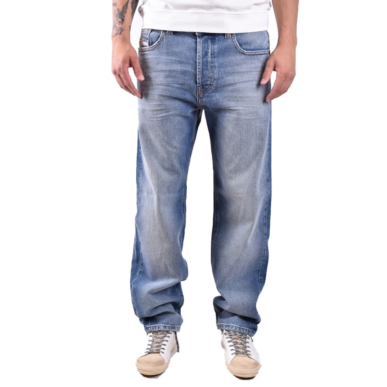 2428726 Diesel Jeans Blu Effetto Consumato Uomo