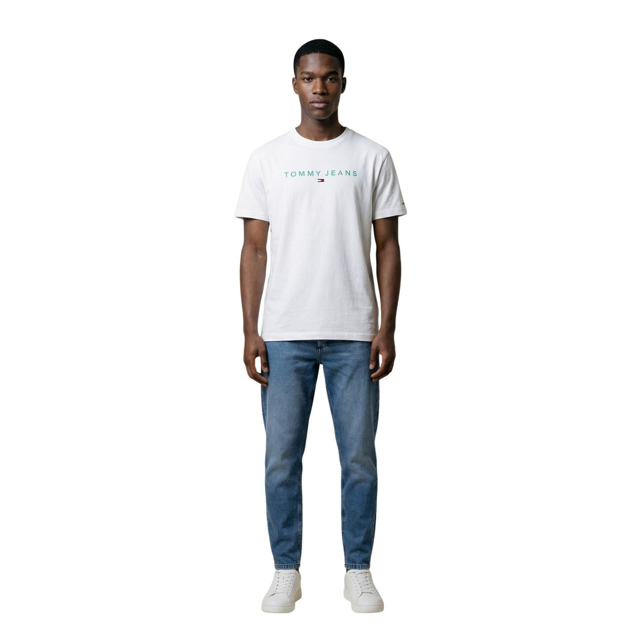 2453276 Tommy Hilfiger Jeans T-Shirt Bianca Uomo
