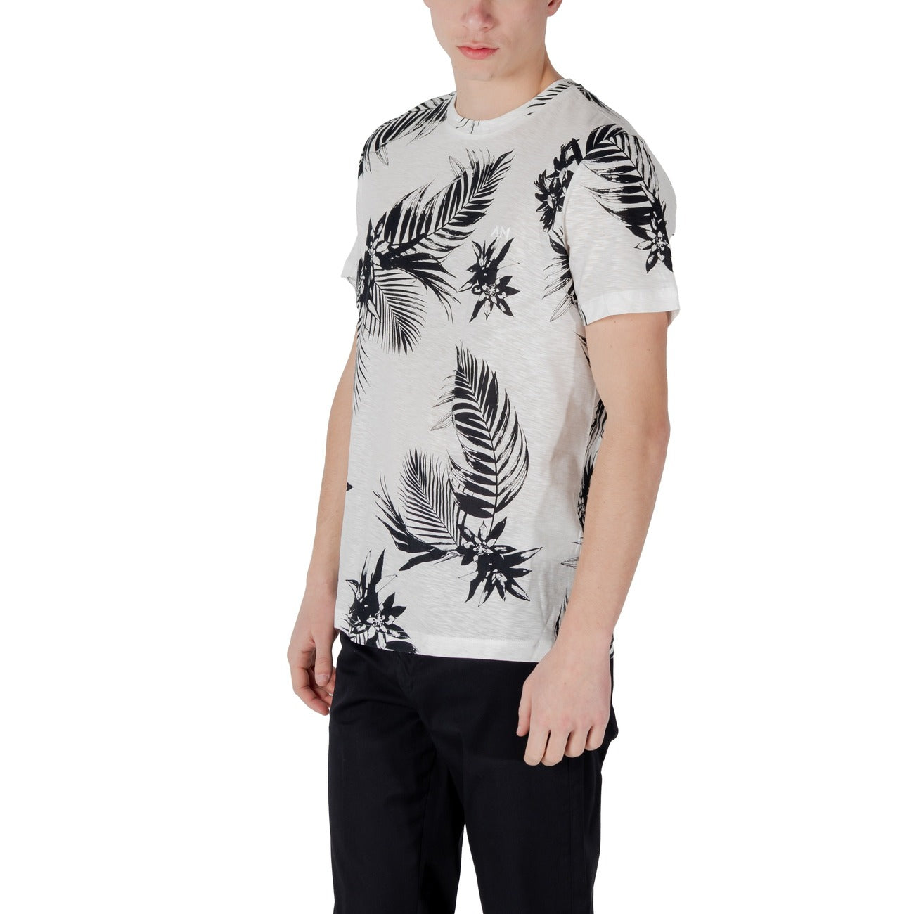 2417490 Antony Morato T-Shirt Bianca Floreale Uomo