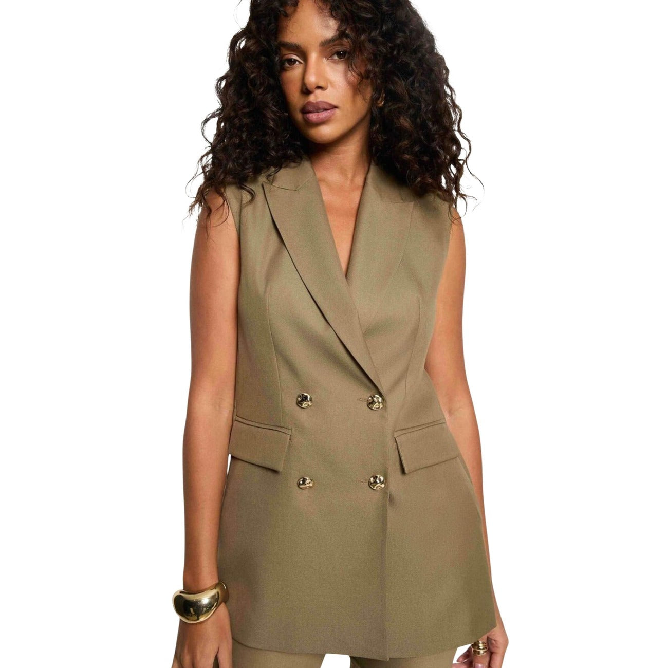 514286 Morgan De Toi Gilet Verde Donna Primavera/Estate