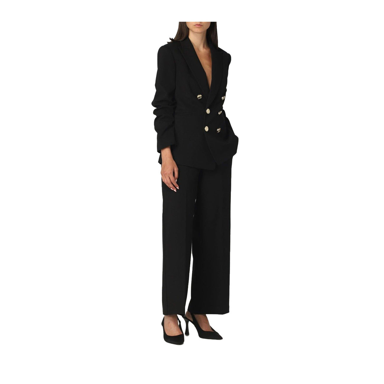 2423389 Pinko Giacca Nera Donna Viscosa 67% Bavero
