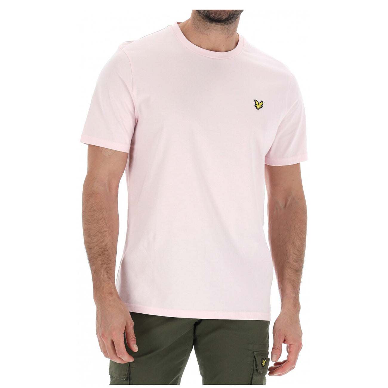 2416195 Lyle & Scott T-Shirt Rosa Stampa Uomo