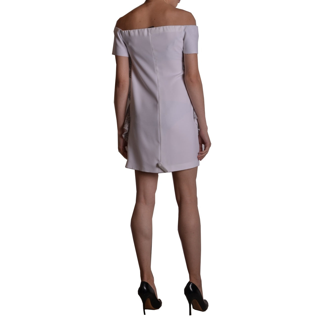 2422999 Pinko Abito Bianco Scollo a Barca Donna