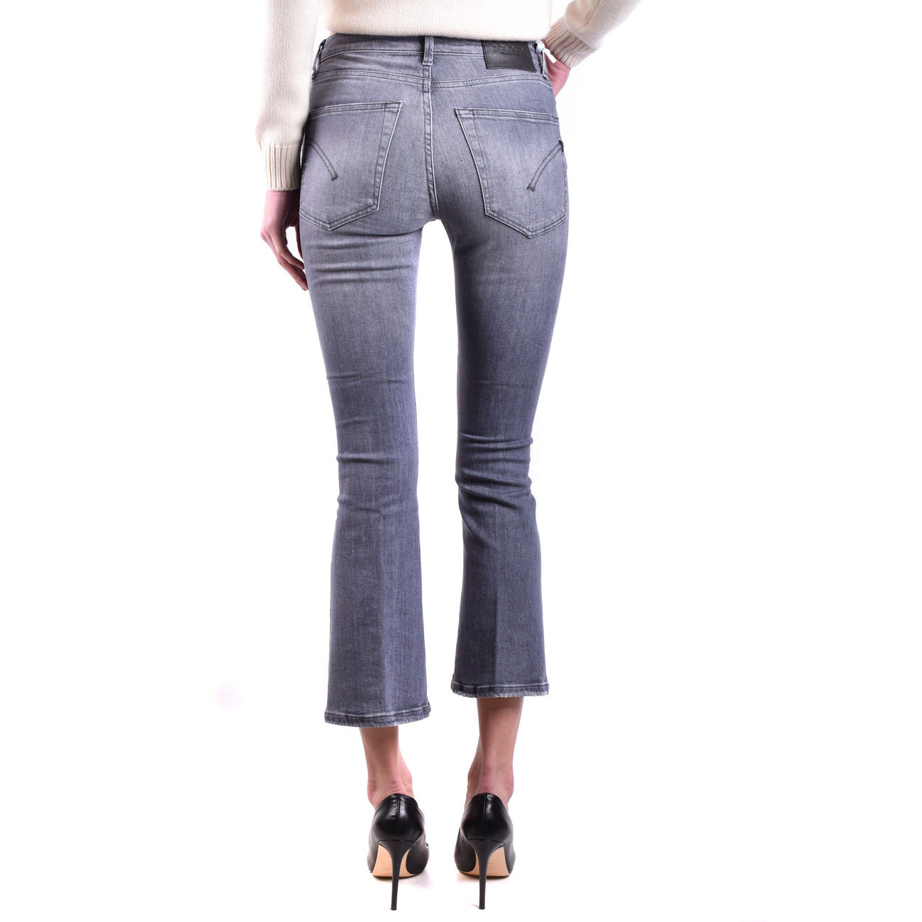 488889 Dondup Jeans Grigi Strappati Consumati Donna