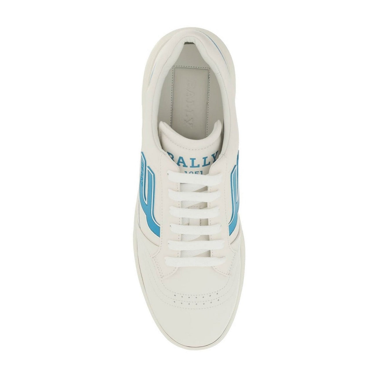 2425189 Bally Sneakers Bianco Pelle Lacci Uomo
