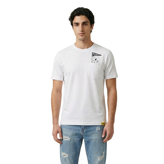 2455612 Only & Sons T-Shirt Bianca con Stampa Uomo