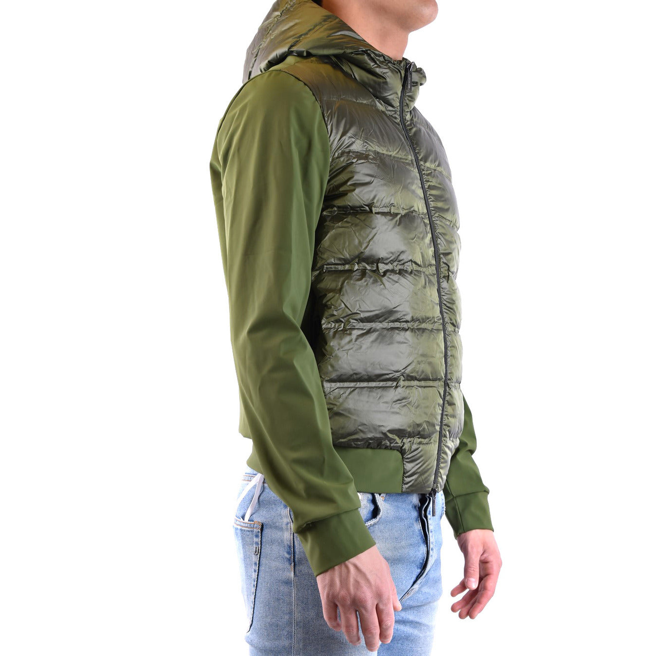 2432928 Rrd Giubbotto Verde Elastan Uomo