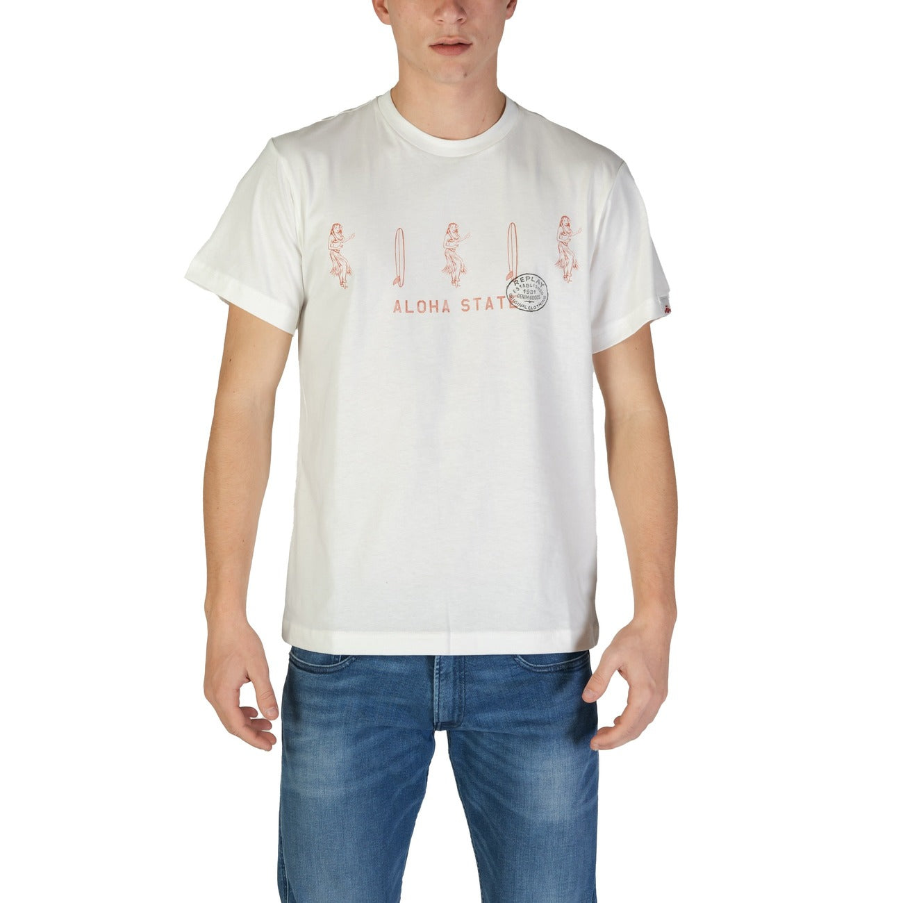 2367891 Replay T-Shirt Bianca Uomo
