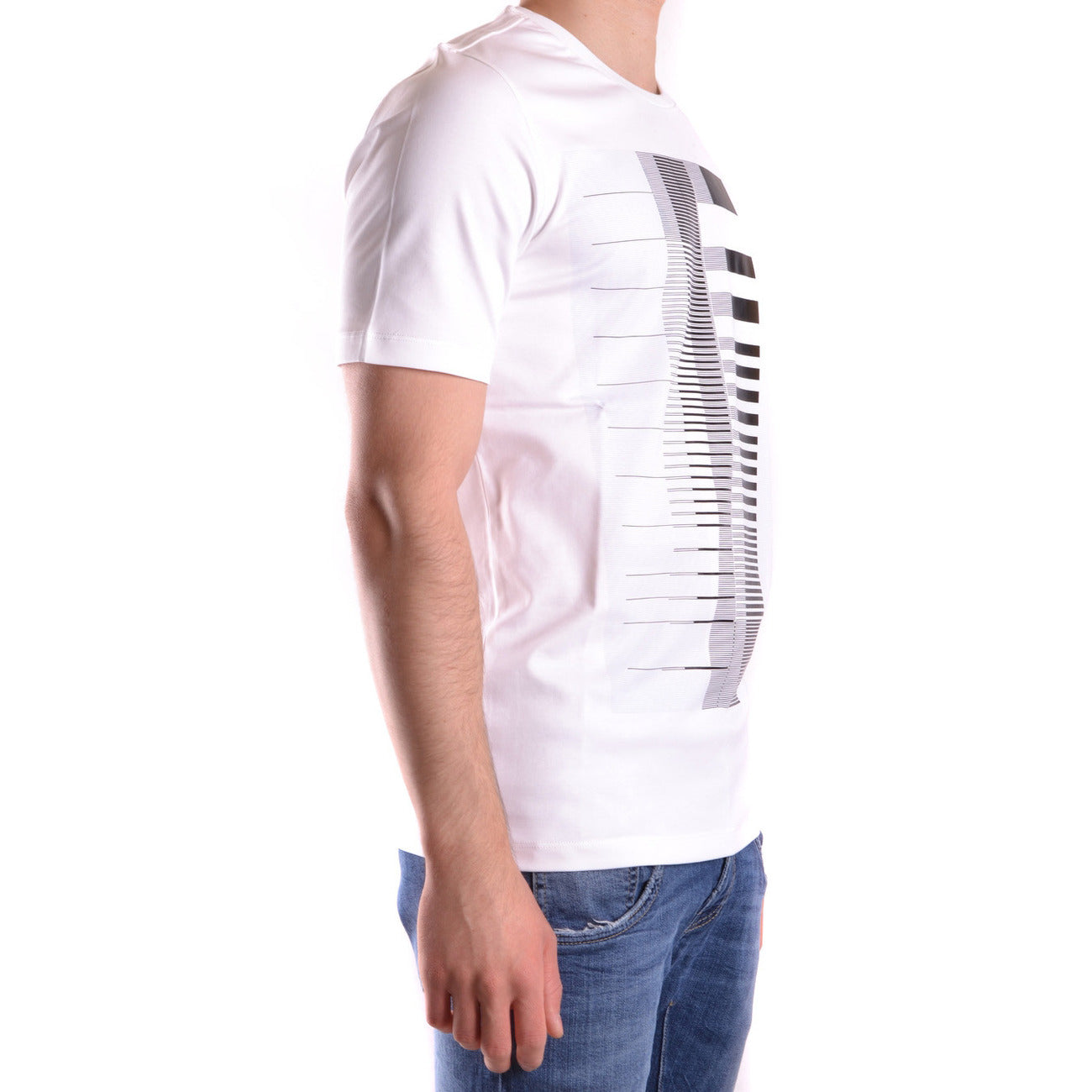 2430971 Diesel Black Gold T-Shirt Bianca Stampa Uomo